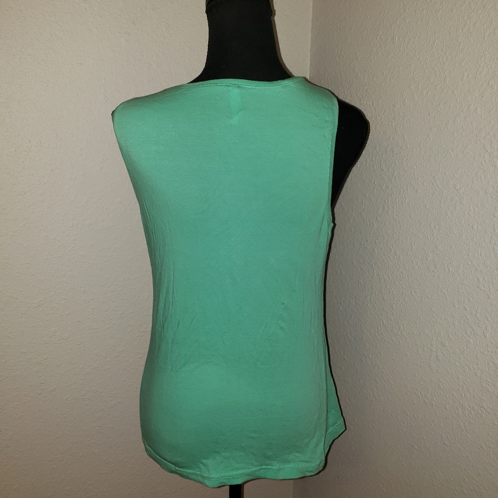 Ladies Stylish Mint Green Tank Top - Picture 7 of 7